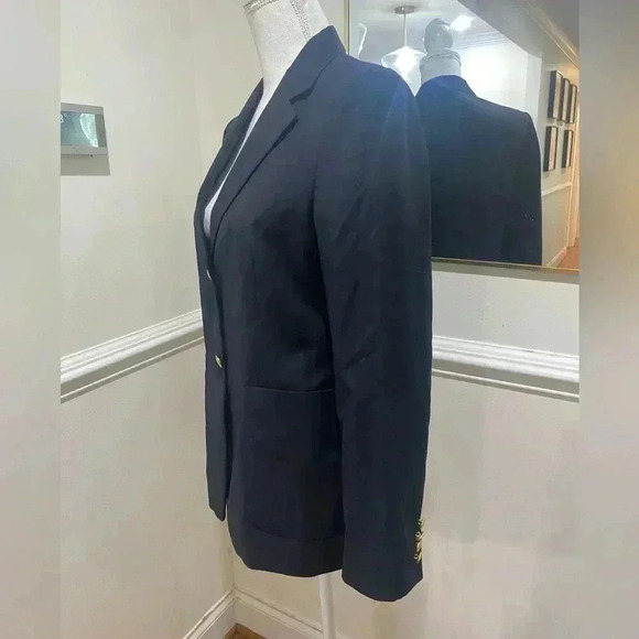 Brooks Brothers Navy Blue Wool Suit Blazer Sz 6 - Picture 6 of 8